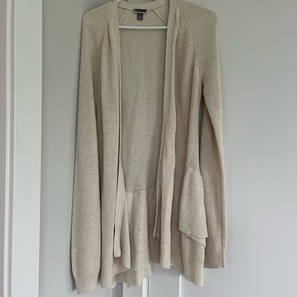 Tan long cardigan